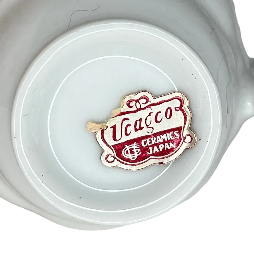 Vintage Ucagco‎ Ceramics Japan Floral Cup & Saucer